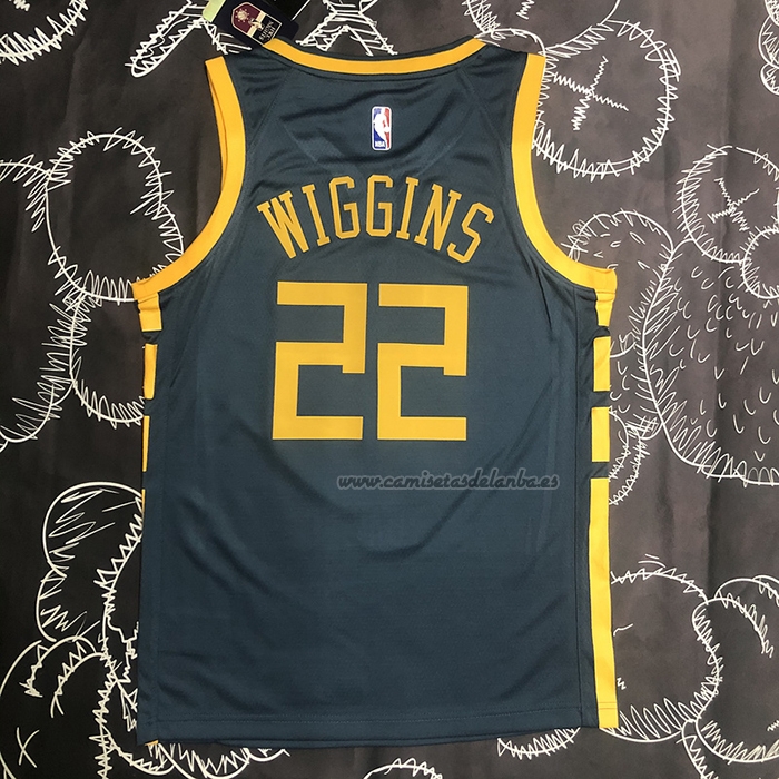 Camiseta Golden State Warriors Andrew Wiggins NO 22 Ciudad 2018-19 Azul